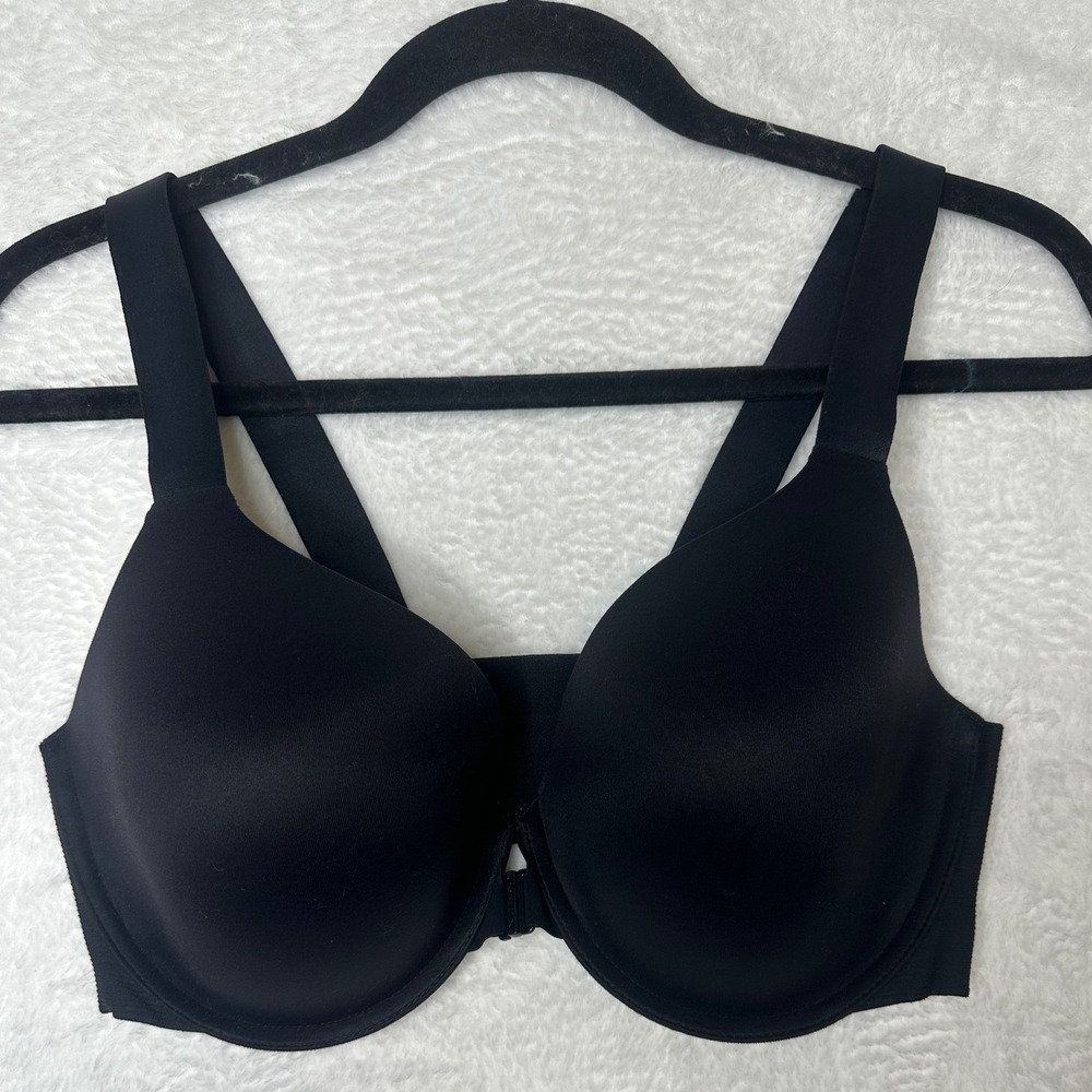Spanx Bra-llelujah Front-Closure Bra Women 38D Black Full Coverage